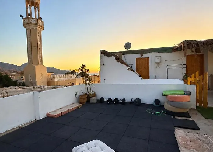 Bedro Rooftop Studio 2 Private Balcony & Sea View 1 Min To Beach * دهب