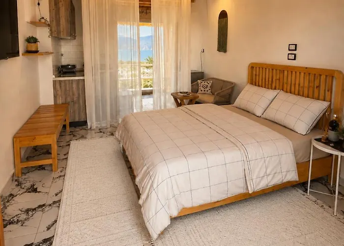 Bedro Rooftop Studio 2 Private Balcony & Sea View 1 Min To Beach شقة